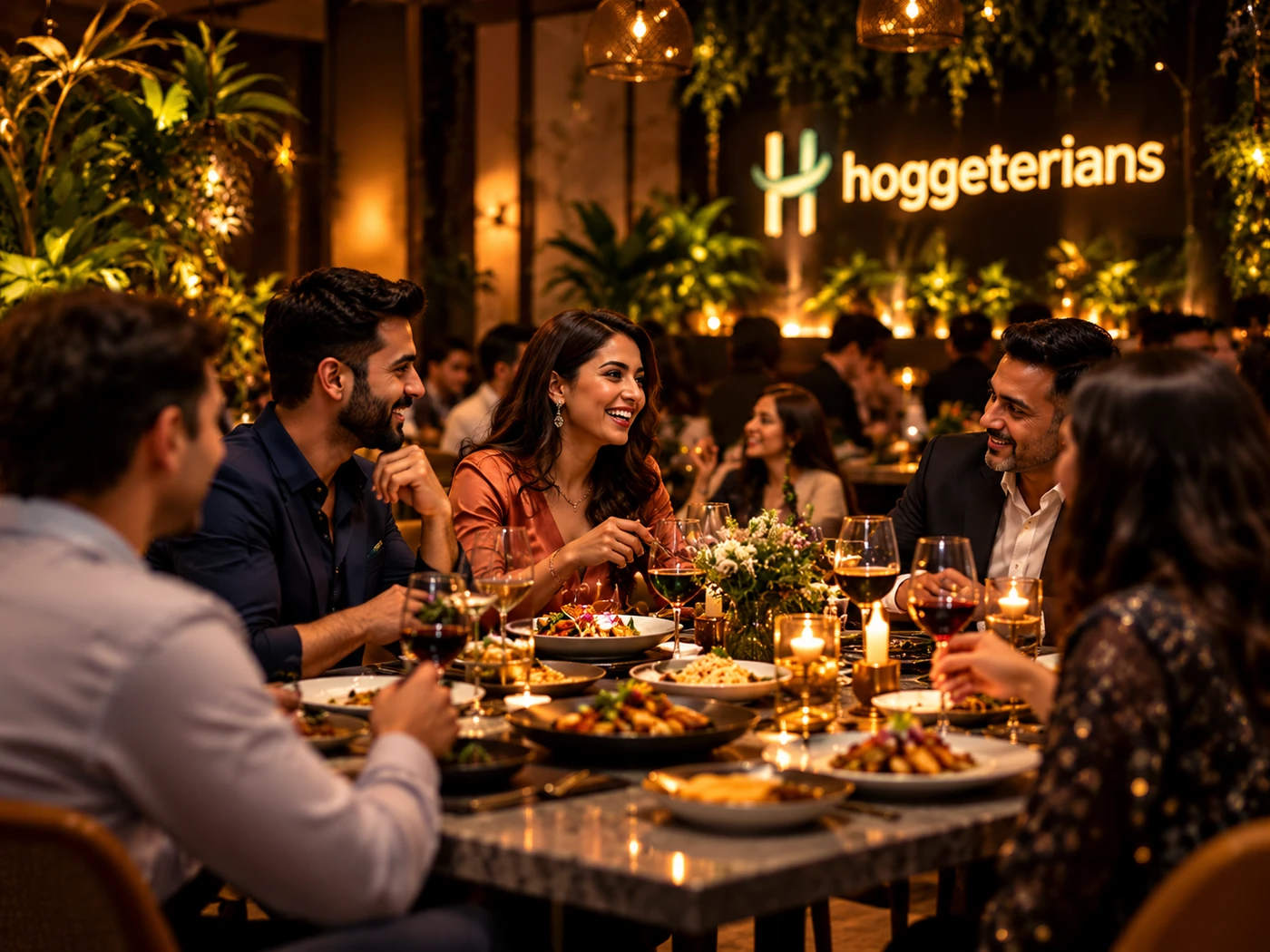 Corporate dinner celebration at Hoggeterians