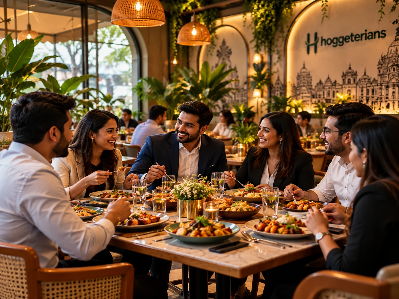 Corporate lunch celebration at Hoggeterians